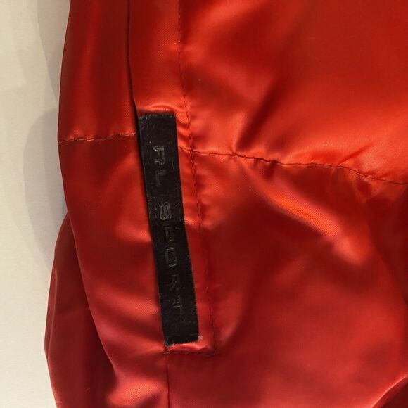 Vintage Ralph Lauren Womens Quilted Down Puffer Jacket Red Hood Sz Small - Picture 11 of 11